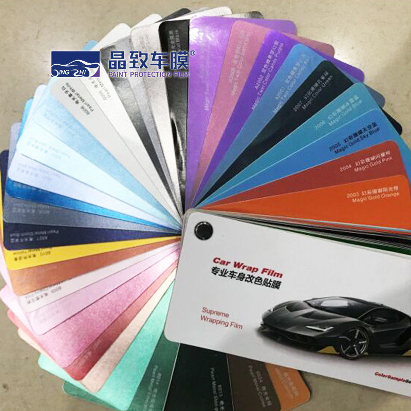 OEM Multicolor Vinyl Car Wrap Próbnik Praktyczny Lekki