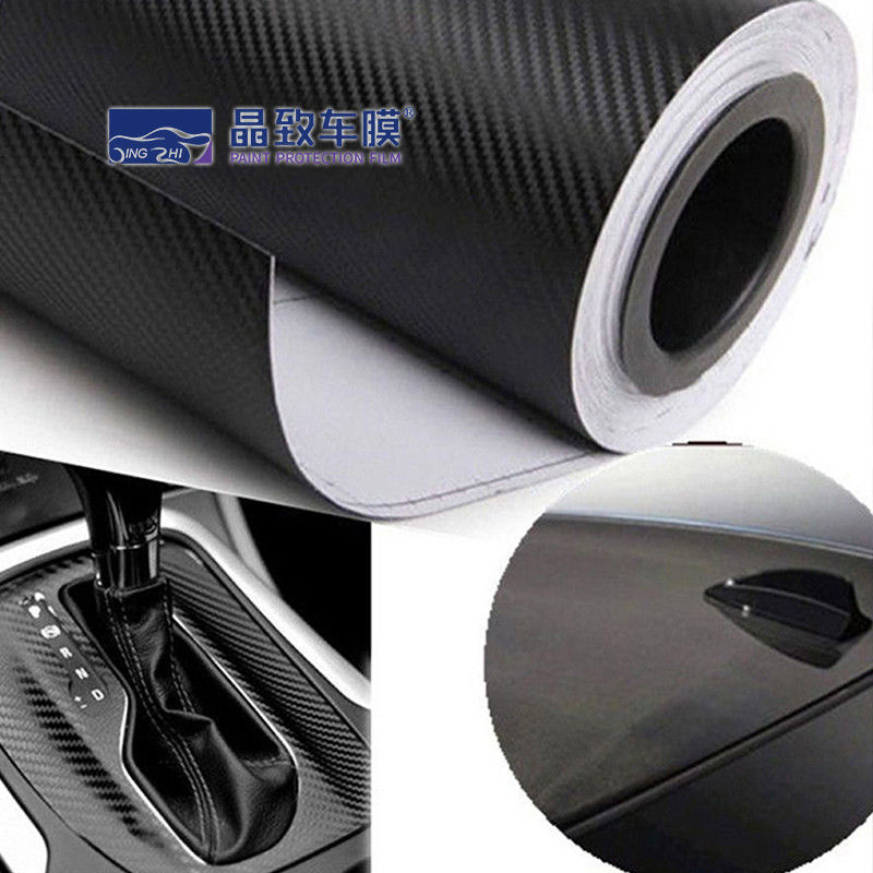 Samoprzylepna folia winylowa PET Wrap z włókna węglowego Trwała 2D 3D 4D 5D 6D Wysoki połysk