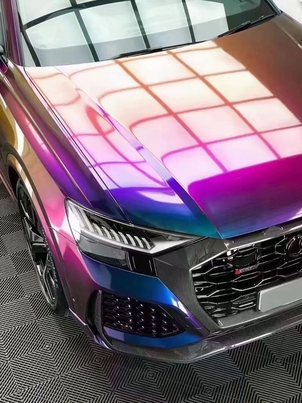 Bestseller Super Glossy Stretch Car Wrap Vinyl Film Metallic Diamond deep space kameleon Body Car Sticker