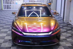 Bestseller Super Glossy Stretch Car Wrap Vinyl Film Metallic Diamond deep space kameleon Body Car Sticker