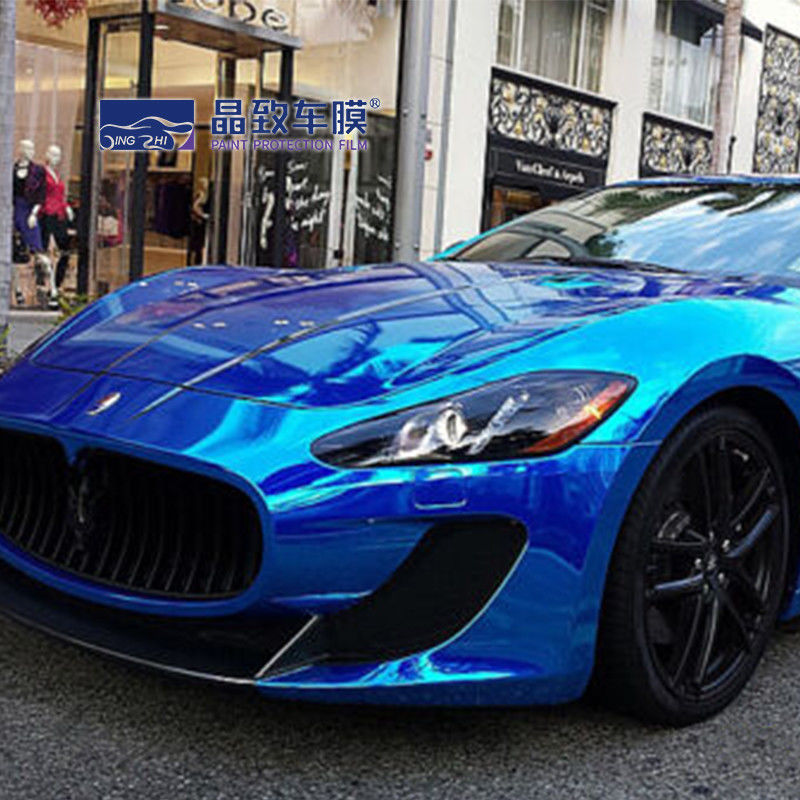 Chrome Car PET Folia winylowa PPF PVC Materiał Rose Gold Blue Color