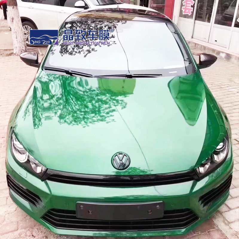 Kryształowy błyszczący Post Zielony samochód Vinyl Wrap Air Samoprzylepna dekoracja Rolka Film Naklejki na samochód pojazdu