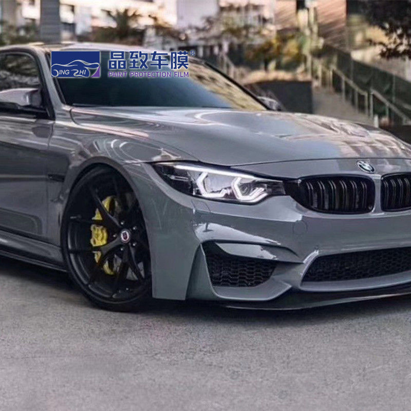 1,52 x 18 M Auto kolorowa folia ochronna do lakieru Błyszczący kamień szary Samoprzylepny