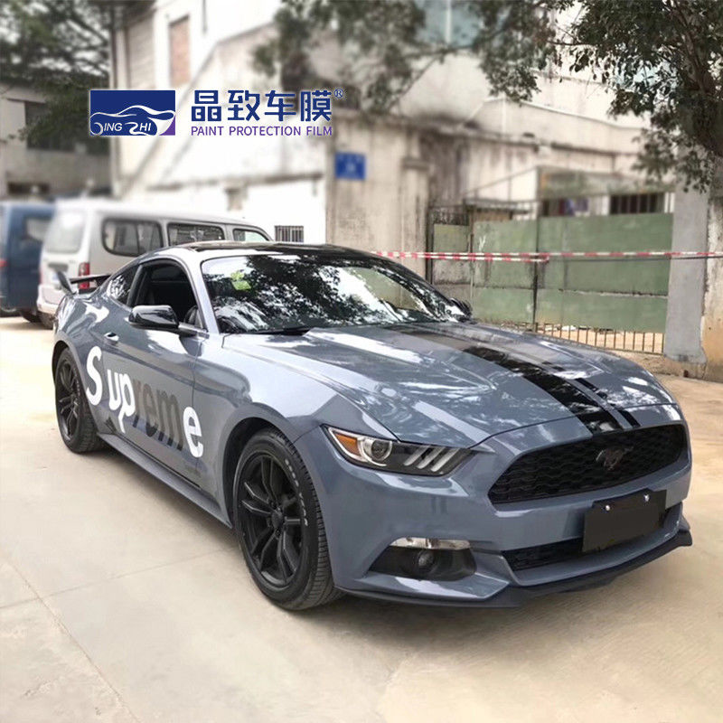 1,52 x 18 M Auto kolorowa folia ochronna do lakieru Błyszczący kamień szary Samoprzylepny